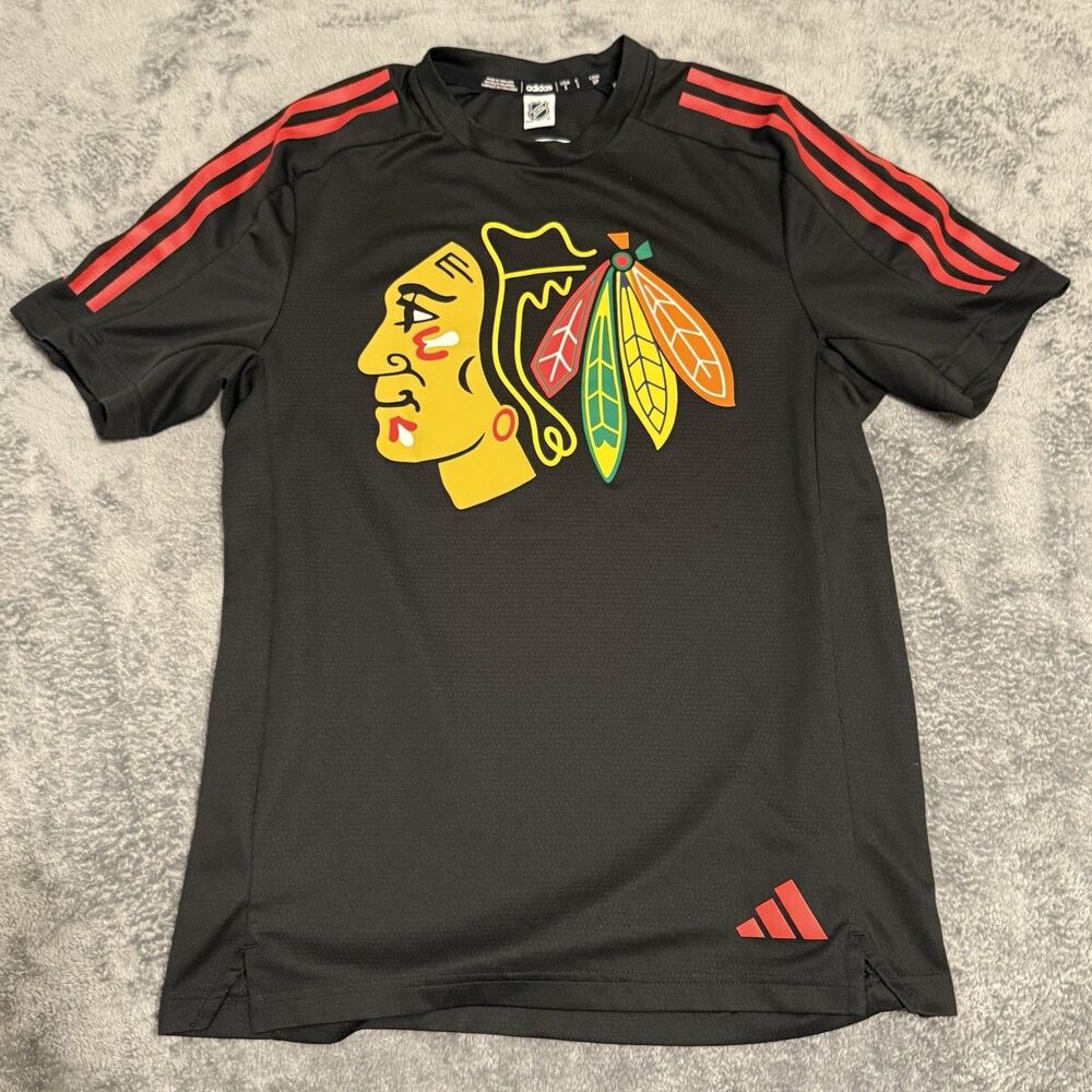 Adidas Men's Official NHL Chicago Blackhawks Shirt Size‎ Small S